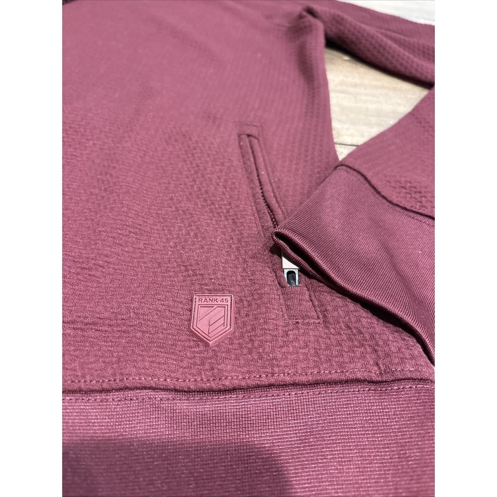 Rank 45 Hoodie Womens Xs BurgundyPockets Hooded Pullover Sweatshirt‎ - Picture 3 of 9
